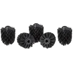 Relaxdays 40 x WC Bürstenkopf Ersatz schwarz Schwarz