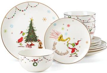 Lenox Merry Grinchmas 12-Piece Dinnerware Set
