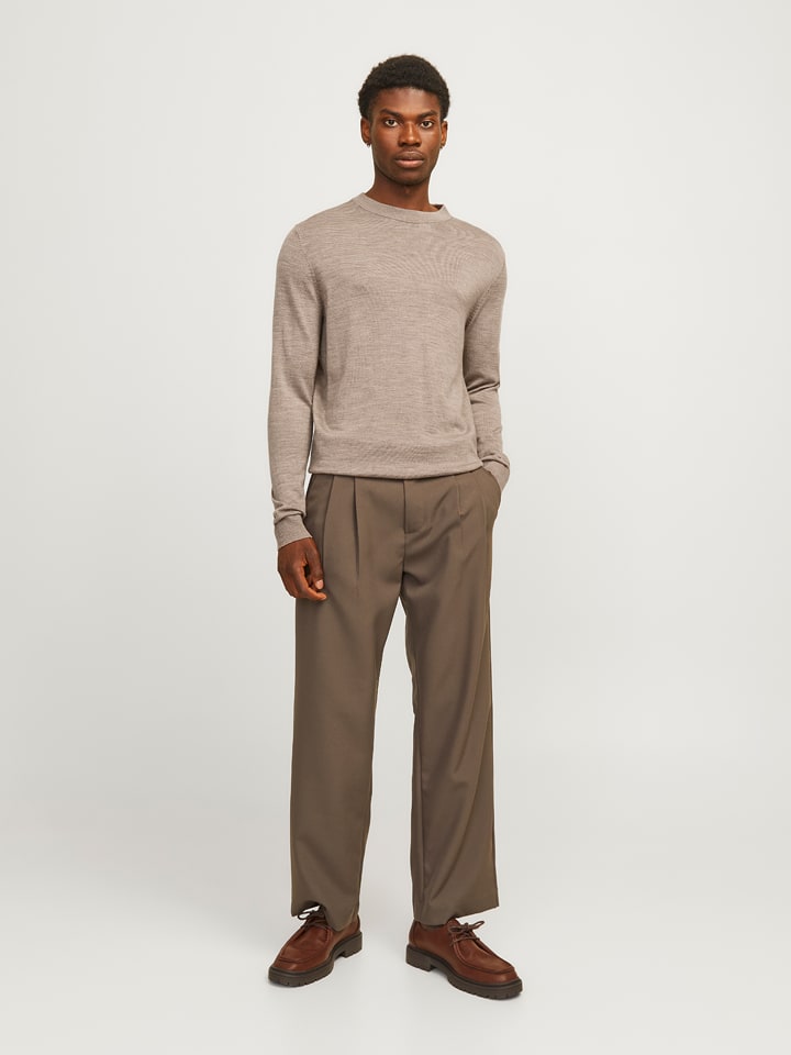 Jack & Jones Wollpullover in Beige - L