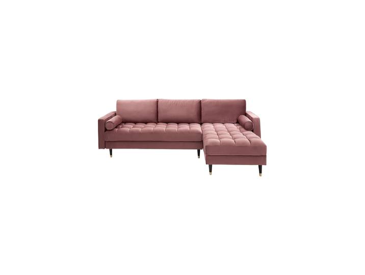 Design Ecksofa „Cozy Velvet“ mit Samtbezug Altrosa Invicta Interiors