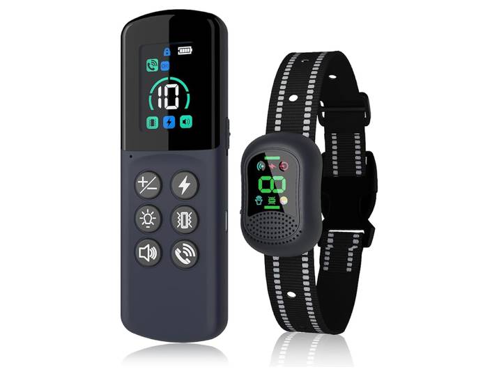 Collier anti-choc pour chien 4900 pieds, collier d'entraînement pour chien avec appel à distance, collier électronique avec bip, Vibration, Sheek, Rechargeable, étanche