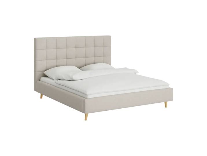 Bett Sleepin, 160x200 cm, Johann Jakob, hellbraun - r, Textil