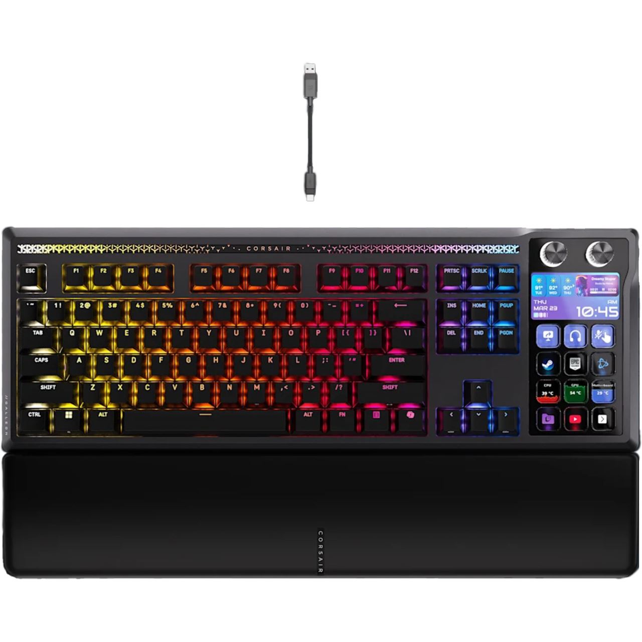 Corsair Galleon 100 SD Corsair MLX Pulse USB Deutsch schwarz (kabelgebunden)