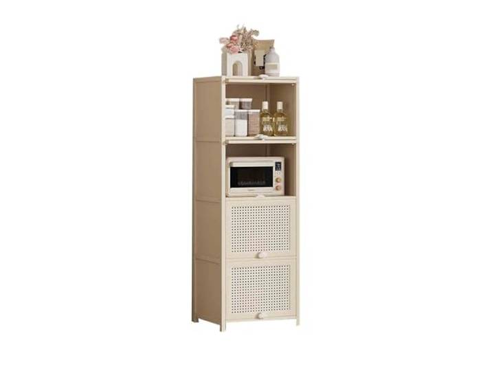 Dh2yjnbf3 Buffet-Schrank 4-stufiges Küchen-Sideboard mit Stauraum for Kaffee und Tee Eingangsbereich
