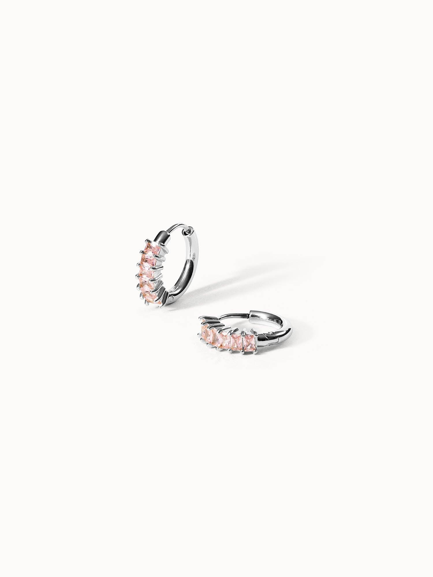 PURELEI Pink Love Ohrringe mit Zirkonia Steinen