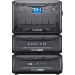 Bluetti AC300 3000 W Home Backup mit 2 x B300K | 5,5 kWh Speicher