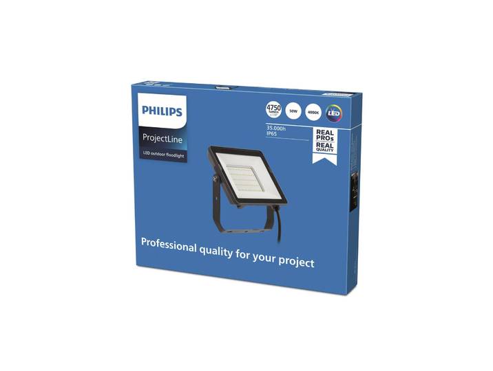 Philips ProjectLine LED-Außenstrahler 4.000K 50W, schwarz, Metall, LED Außenleuchte