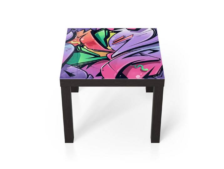 DEQORI Couchtisch 'Urbane Farbexplosion', Glas Beistelltisch Glastisch modern