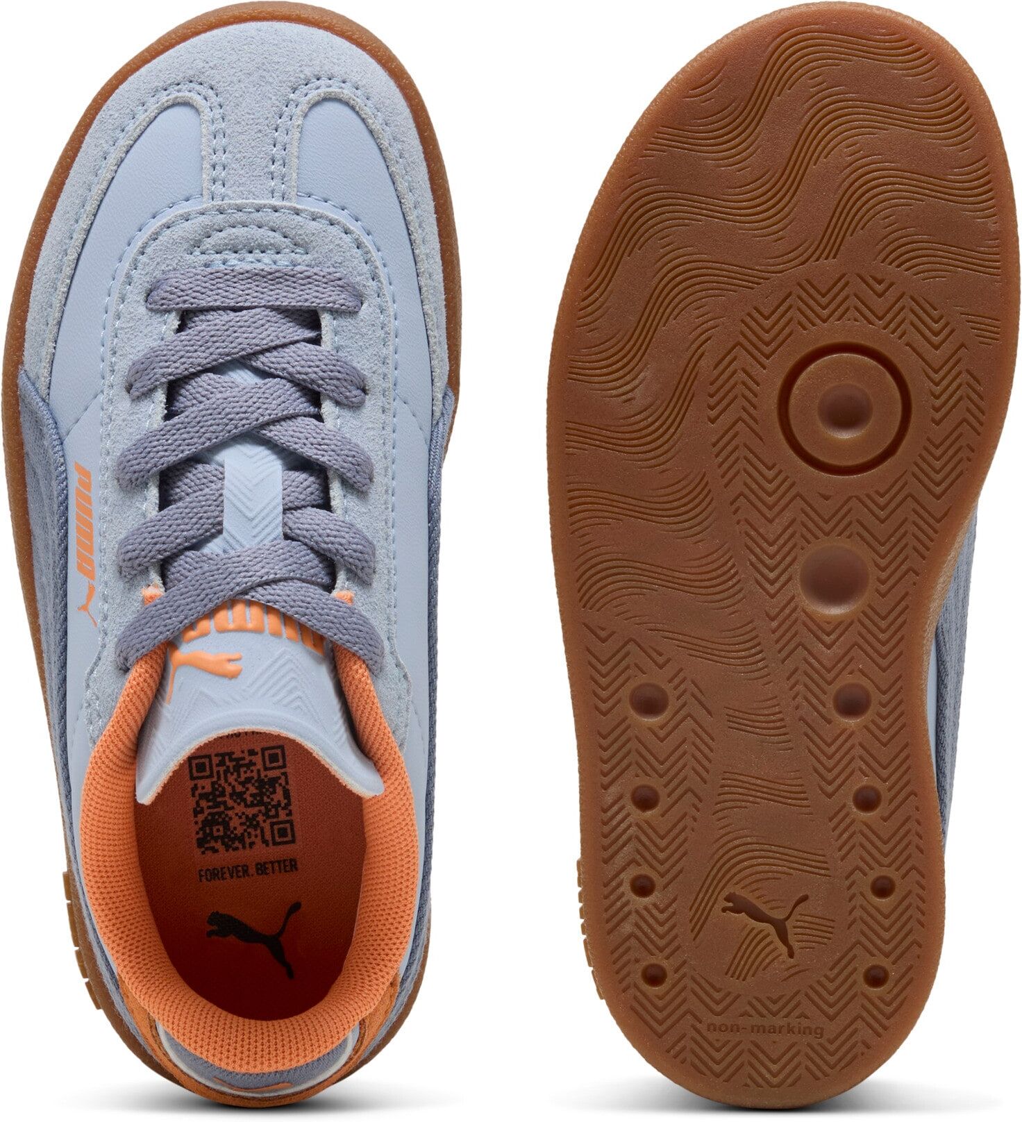 Sneaker PUMA "CLUB II ERA SUMMER PS", Mädchen, Gr. 31, blau (snow mountain blau, gray sky), unifarben, Schuhe Sneaker, sportlicher Stil, für vielseitige Aktivitäten