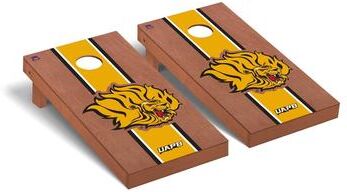 Skip's Garage Arkansas Pine Bluff Golden Lions Rosewood Cornhole Board Set