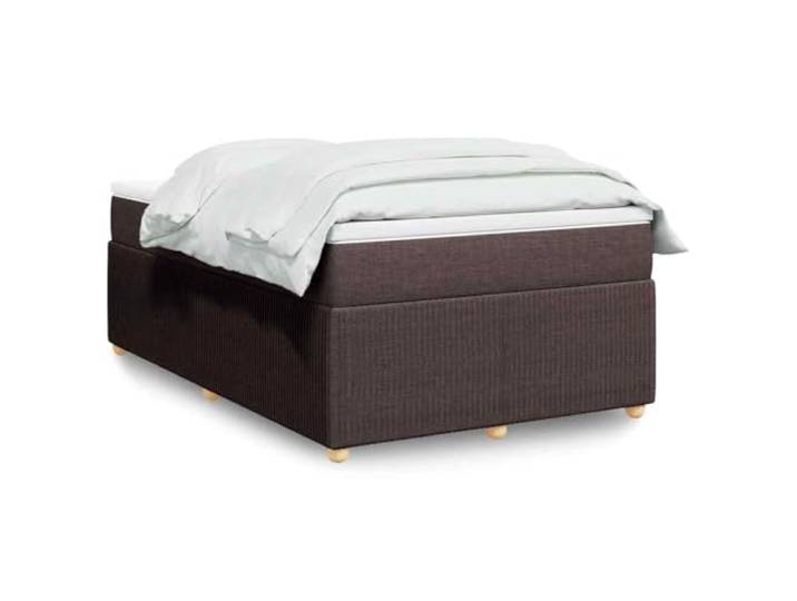 RJPLMFV Lattenrost und Matratze, 120 x 190 cm, Dunkelbraun Weiches Polyestergewebe, Taschenfedern, abnehmbarer Bezug, stabiles Design