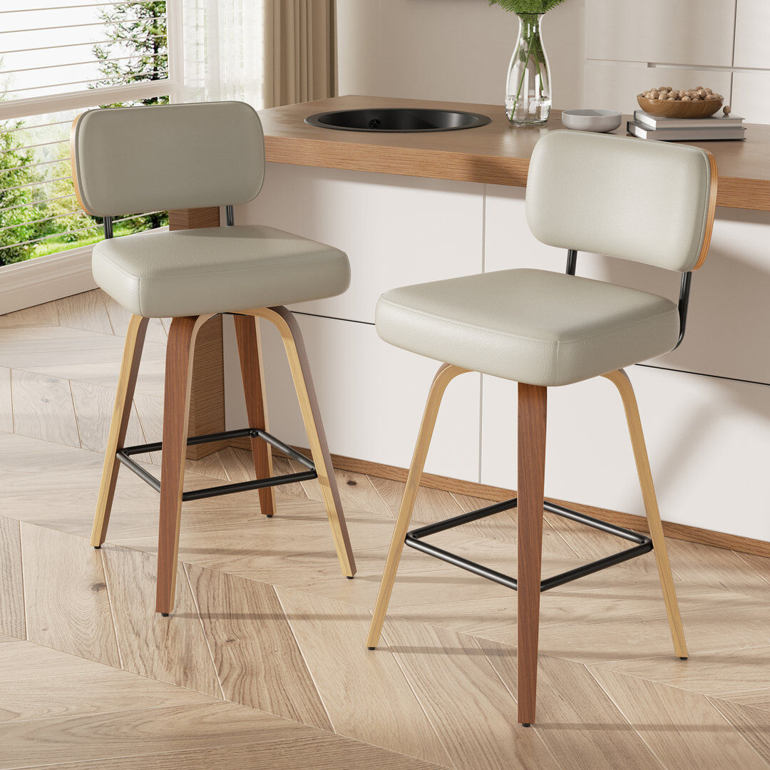 George Oliver Counter Stool Grey 2