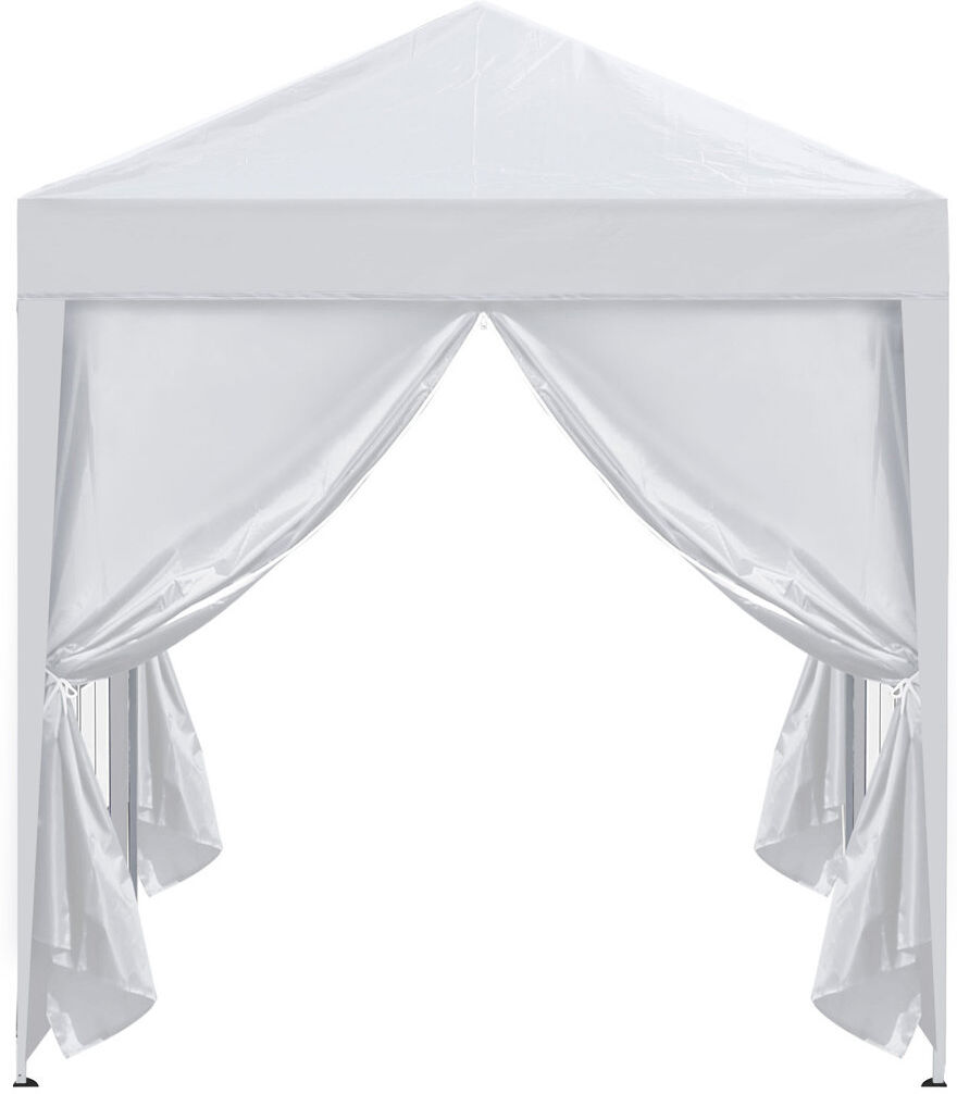 Dakota Fields Amoi 2m x 2m Steel Pop-Up Gazebo White 200cm W X 200cm D X 230cm H