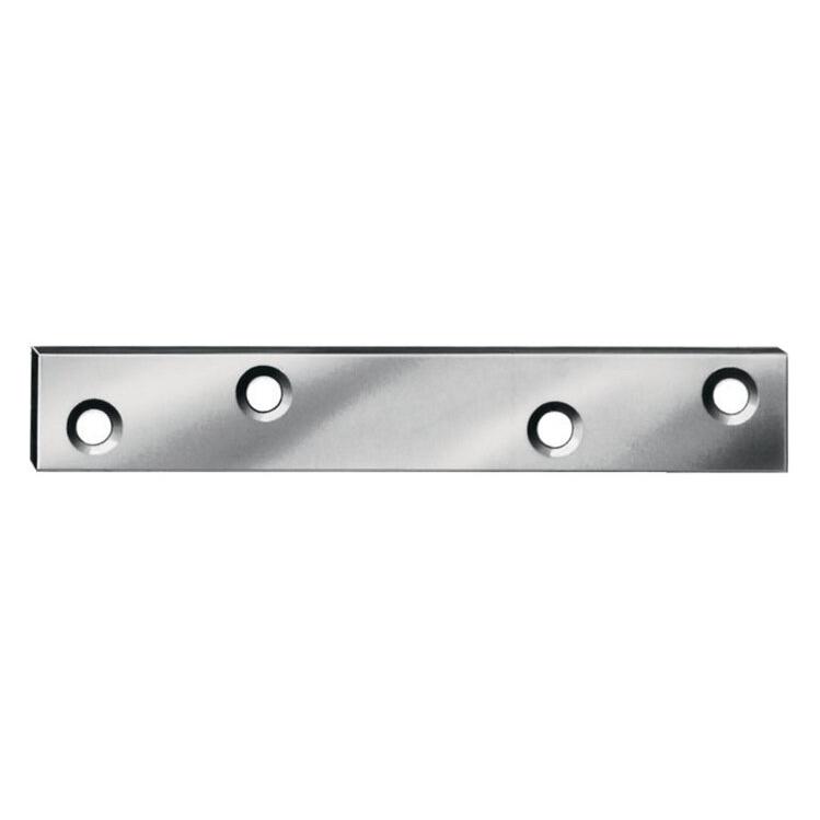 Vormann Verbindungsblech Länge 80 mm Breite 15 mm Stärke 2 mm Stahl blau verzinkt (Verbindungsbleche, 100 Stk.) (000183080Z)
