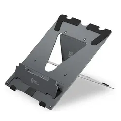BakkerElkhuizen Ergo-Q 160 Laptop-Ständer Schwarz, Dunkles Grau 43,2 cm (17")