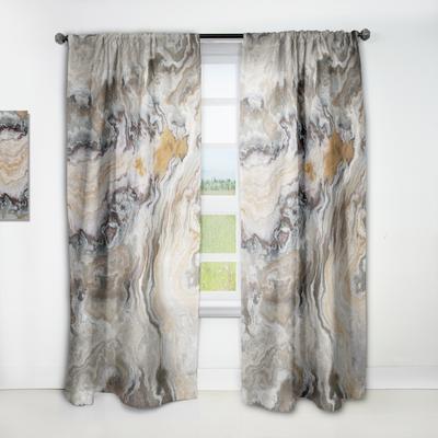 DESIGN ART Designart 'Onyx detail Composition' Mid-CenturyCurtain Single Panel