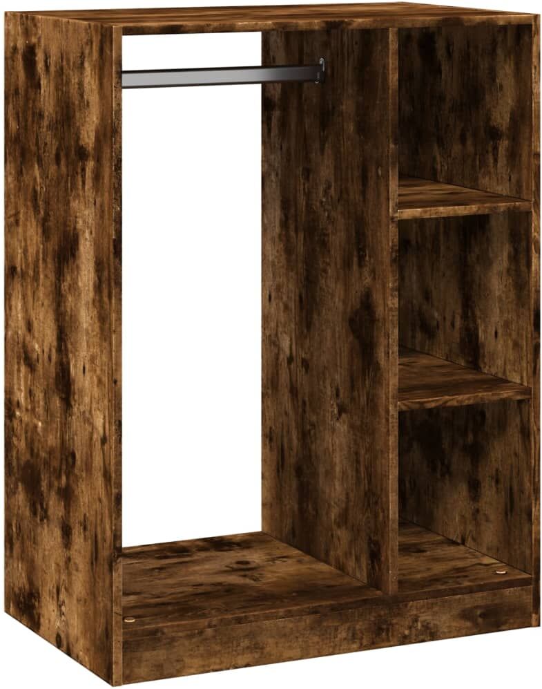 vidaXL Garde-robe chêne fumé 77x48x102 cm bois d'ingénierie