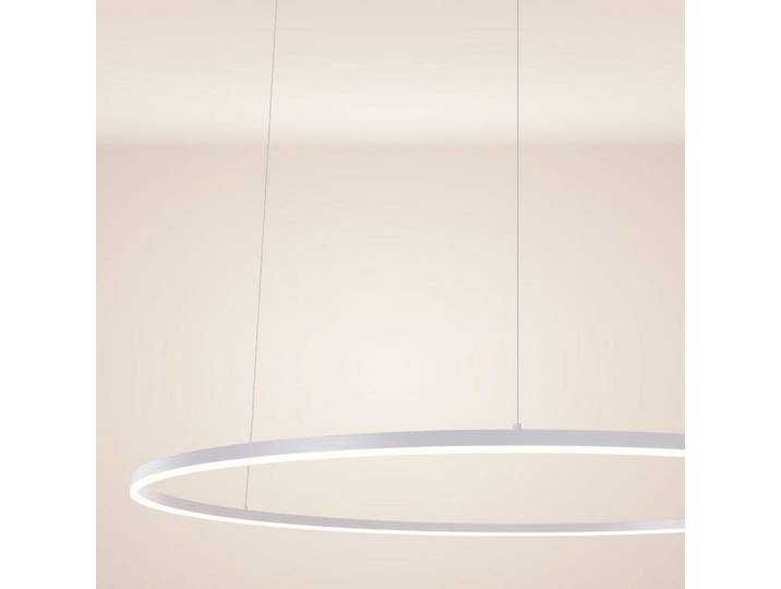 s.luce Led-Hängelampe Ring Weiß Ø 120cm, Metall, Rund, LED integrated, 1.3x3.3x120 cm, Lampen & Leuchten, Innenbeleuchtung, Hängeleuchten, Pendelleuchten