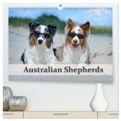 Wunderbare Australian Shepherds (hochwertiger Premium Wandkalender 2027 DIN A2 quer), Kunstdruck in Hochglanz