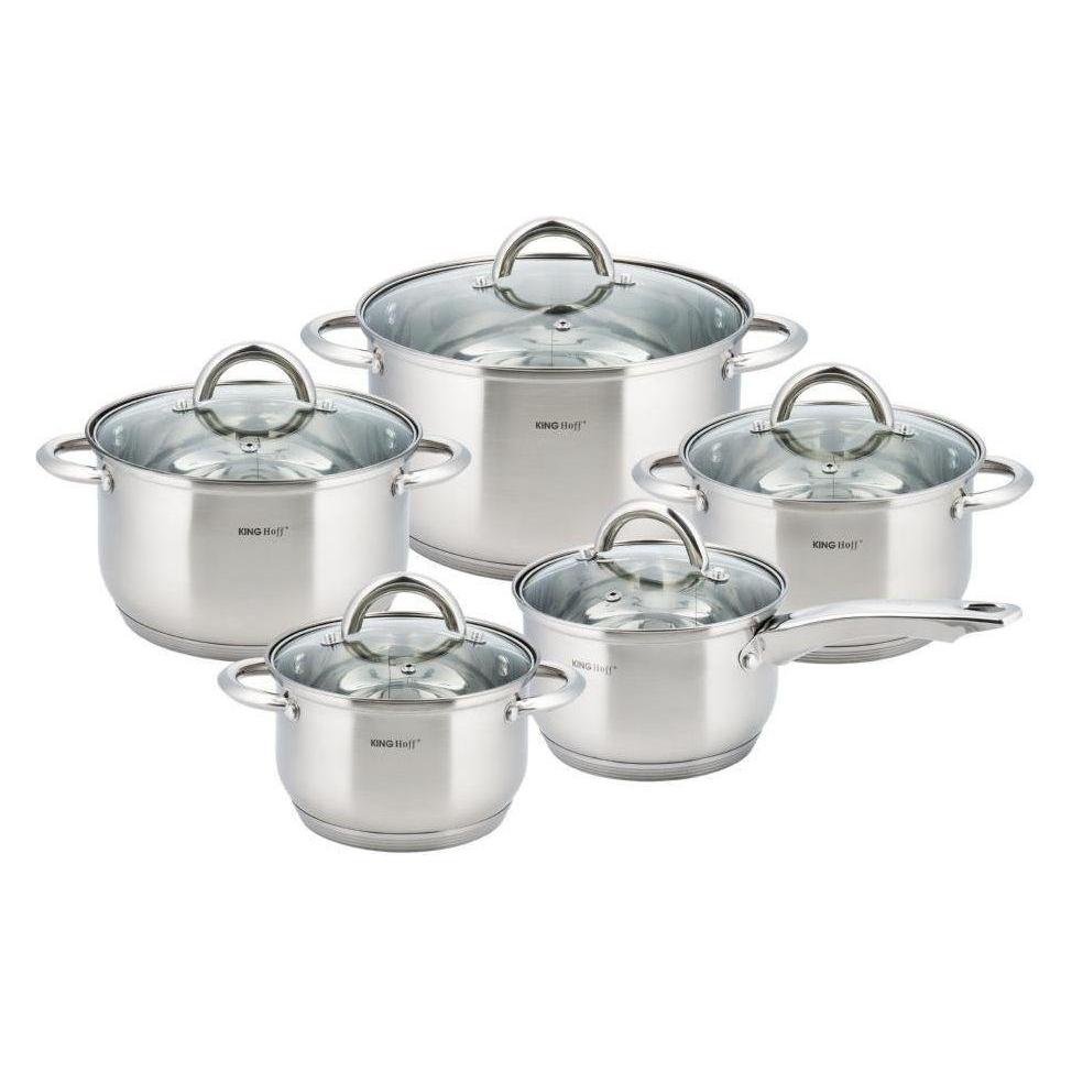 Kinghoff Pot set 10 ITEMS. KH-4449 (KNFF566)