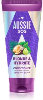 Aussie SOS Blonde & Hydrate condicionador hidratante para cabelo loiro e grisalho 200 ml. SOS Blonde & Hydrate