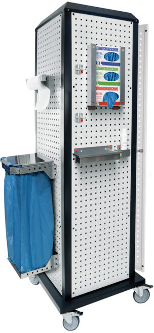 Kappes RasterPlan ToolTower groß Mod 2 mobil RAL 7035/7016 mit Tür (7441.22.1024)