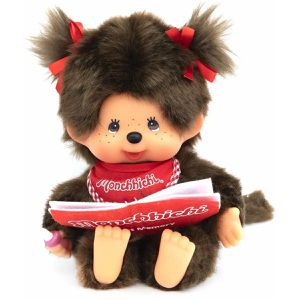 Monchhichi Kuscheltier 221561, Mädchen mit Fotoalbum, ab 2 Jahre, 20 cm