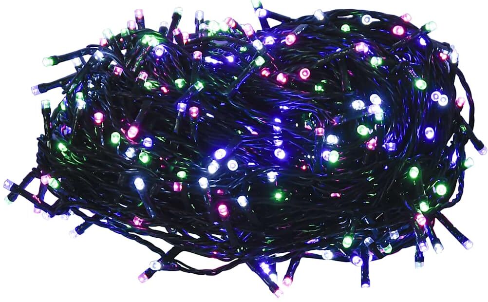 vidaXL Guirlande LED avec 1000 LED Multicolore pastel 100 m PVC
