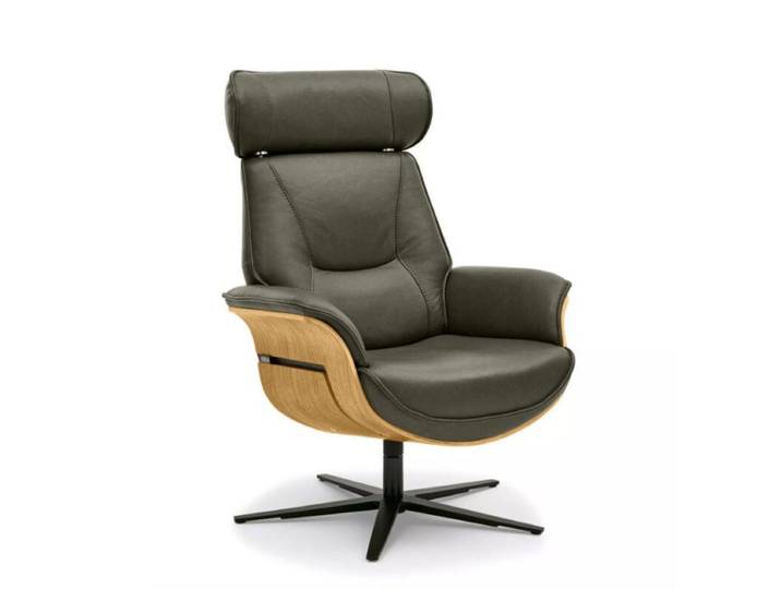 Musterring MR 276 Relaxsessel Leder oder Microfaser mit Relaxfunktionen - Echtleder Torro olive - Eiche hell - ohne Zusatzausstattung Wohnzimmer, Sitzkomfort, gemütlich, Drehfunktion, Memory-Funktion, stufenlos, entspannt zurücklehnen, vollständig bezogen Drehfunktion, manuelle Rückenteilverstellung, Memoryfunktion, manuelle Kopfteilverstellung Modern, Zeitlos