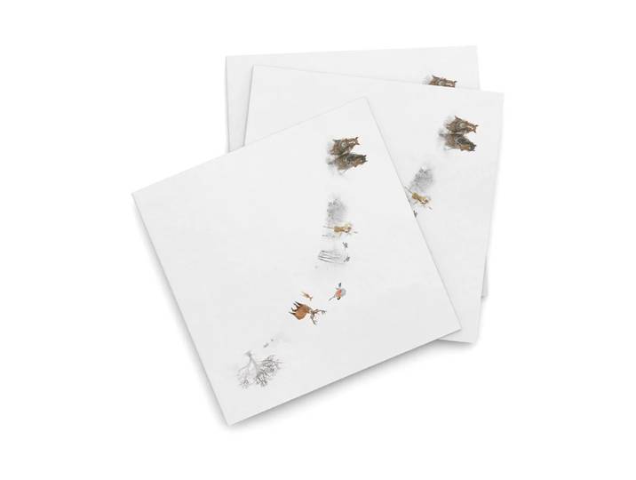 Wik & Walsøe Serviette Julemorgen 25 x 25cm pack de 20 Story