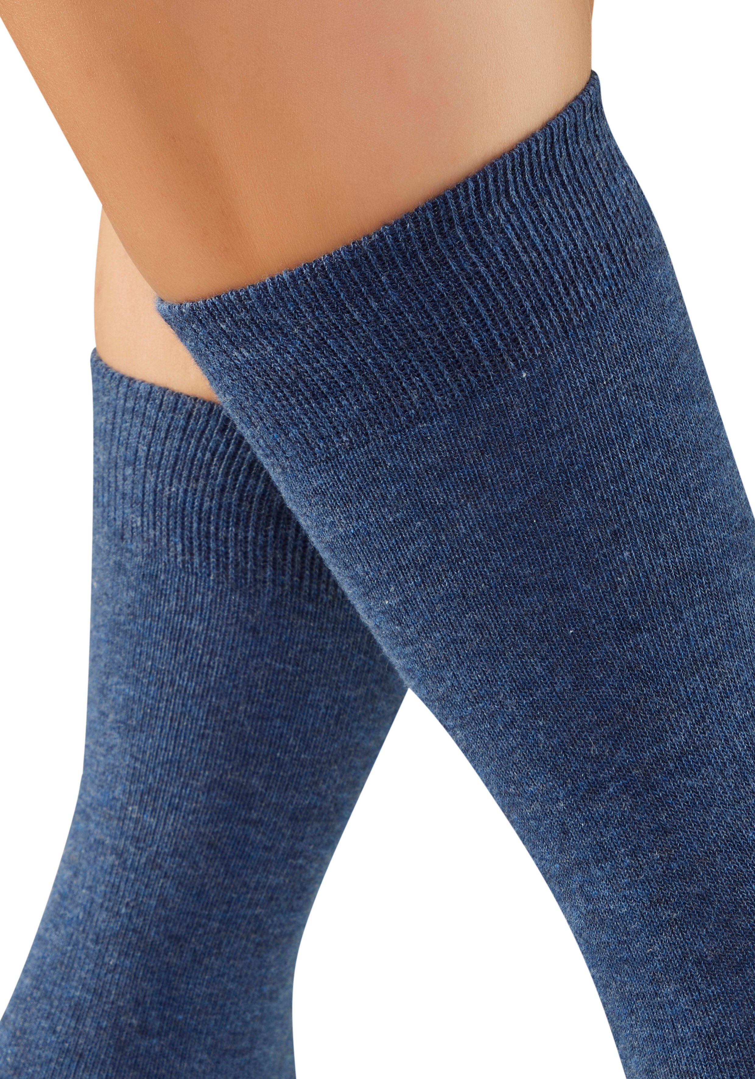 Basicsocken H.I.S "Damen und Herren Atmungsaktiver Baumwollanteil; Business, Basic", Herren, Gr. 35-38, blau (20x blautöne), Baumwollmischung, unifarben, elastisch, Socken Basicsocken, zwei Längen im Kombi Pack