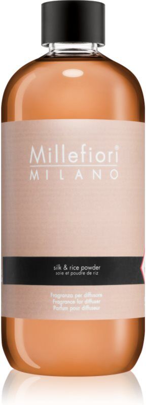 Millefiori Milano Silk & Rice Powder recharge pour diffuseur d'huiles essentielles 500 ml