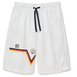 Tchibo - Kinder-Sportshorts im Fußballdesign - Jungen - Gr. 122/128 - weiß