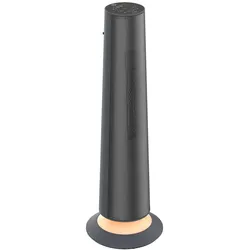 Fakir premium HT 1200 Heizlüfter mit Ambiente-Licht, 1500/2500 Watt, 80° Oszillation, LED-Touchscreen, PTC-Heizelement, Timmerfunktion, mit FB