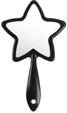 Fusion Finds Portable Star Handheld Makeup Mirror Cute Plastic Vanity Mirror With Handle black
