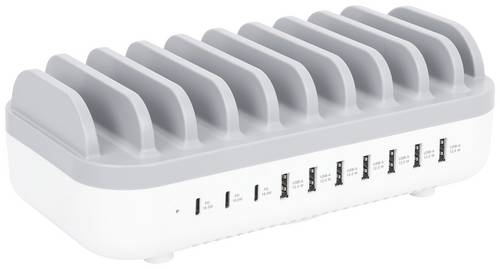 Manhattan 10-Port USB Power Delivery 120 W Lade- und Managementsystem Station