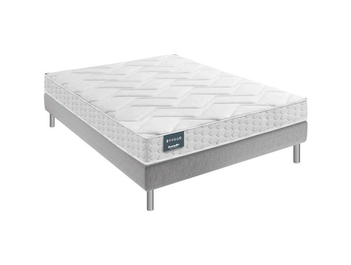 Ensemble Dunlopillo Aérial® 20 cm JONQUILLE, matelas, sommier, pieds 140x190