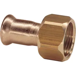 Rotguss Pressfitting M-Kontur halbe Verschraubung 18x3/4" IG Typ 6359, flachdichtend
