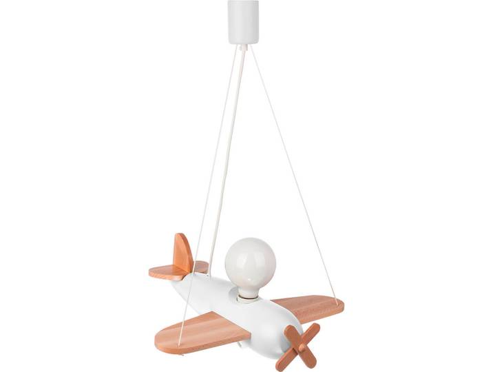 Kinderhängeleuchte Clipper, Naturfarben, Weiß, Holz, Kiefer, 41x75x42 cm, Lampen & Leuchten, Innenbeleuchtung, Kinderzimmerlampen, Kinderhängeleuchten