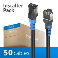 PureLink FI-PC110-010-PCK - Cat.6a Patchkabel, RJ45, S/FTP, Installer Pack mit 5...