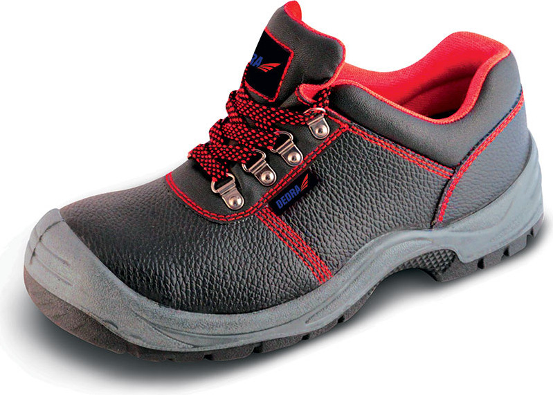 Dedra BH9P1A-46 Veiligheidsschoenen Unisex Zwart Leer en Polyurethaan
