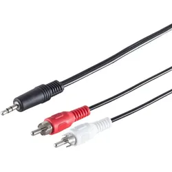 Klinkenst. 3,5mm Stereo - 2 Cinchstecker 10,0m