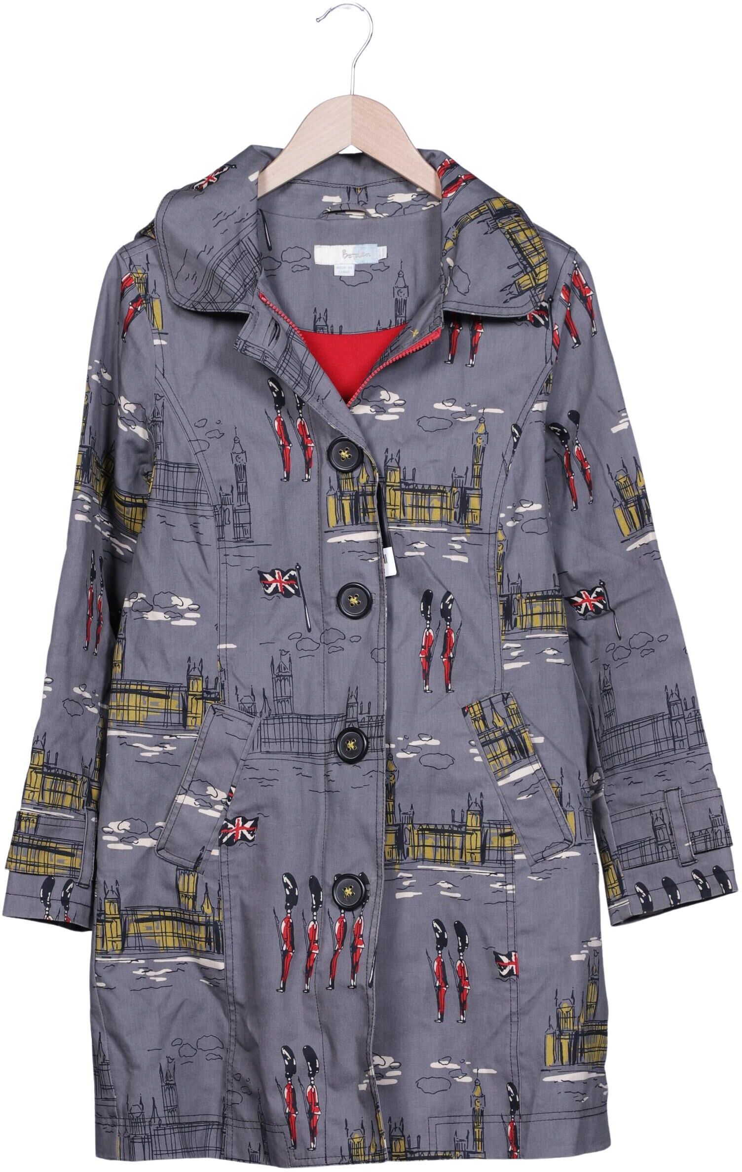 Boden Damen Mantel, Grau, Gr. EU 38, Baumwolle / Synthetik - Second Hand