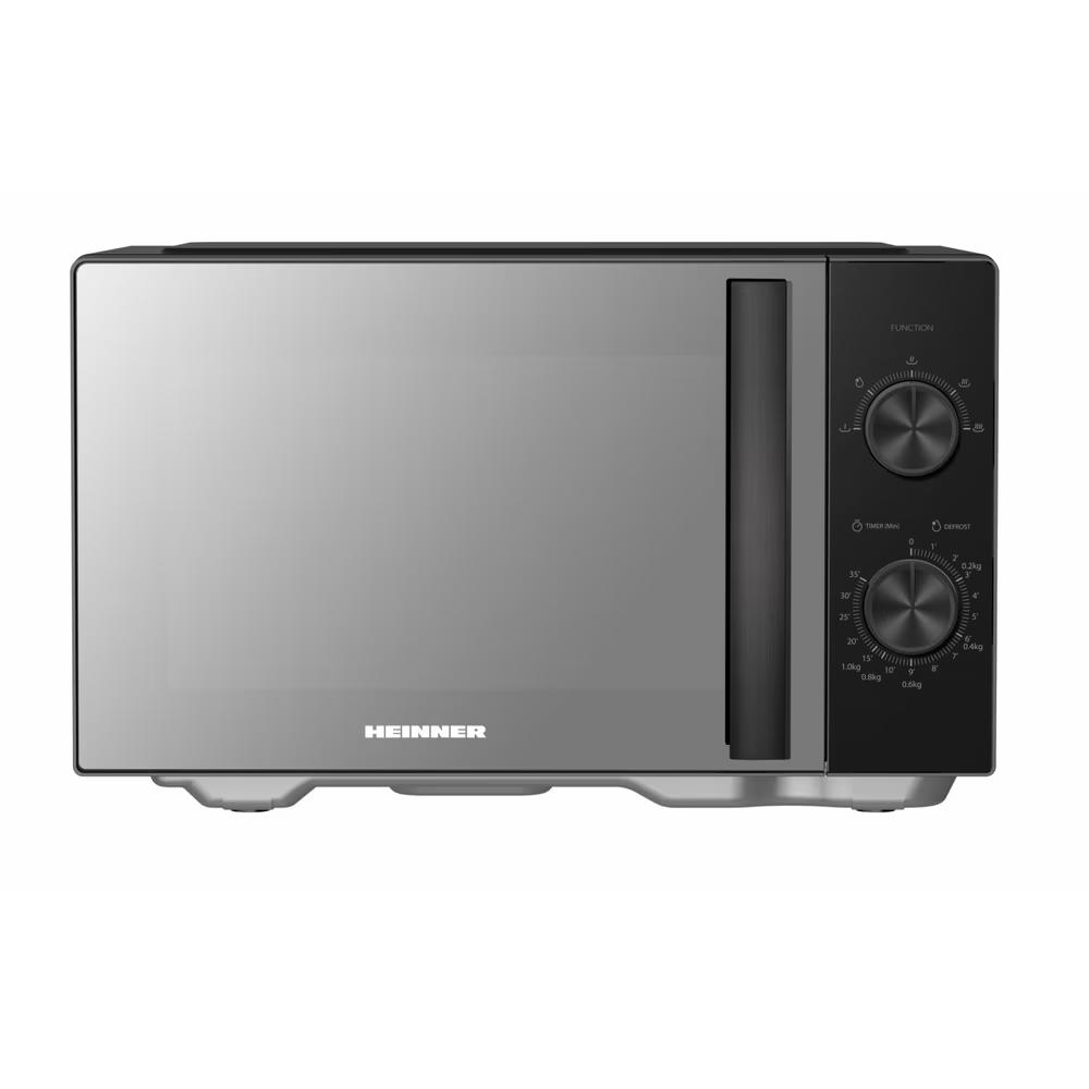 Heinner HMW-MD25BKMMR Freistehend Mikrowelle 25 L, 800 W, 5 Stufen, Schwarz