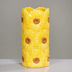 Vase (H 30 cm) - gelb - H 30 cm
