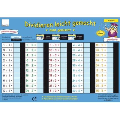 TimeTEX Zaubertafel 'Mathematik' Division, Taschenbuch von , Timetex