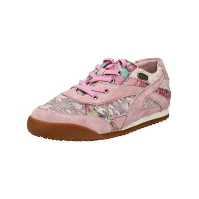 Schnürschuh LAURA VITA "LAURA VITA Halbschuhe Leder/Textil", Damen, Gr. 40, Leder, rosa (rose), Leder, Textil, Schuhe Schnürschuh