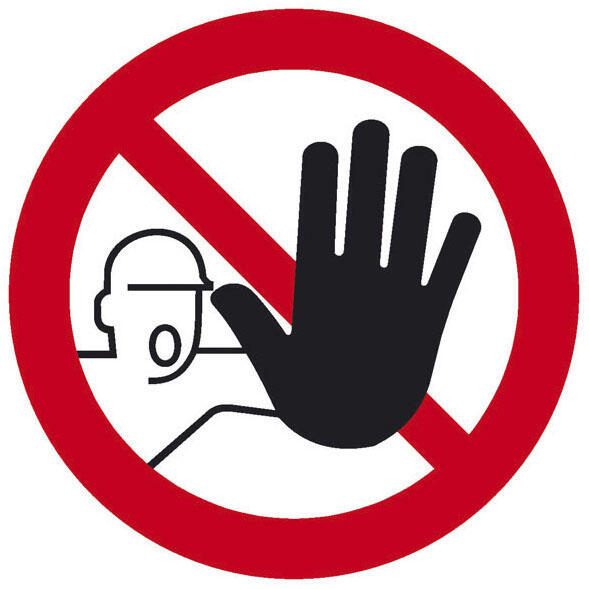 SafetyMarking® Verbotsschild Zutritt für Unbefugte verboten 20 cm 11.0833