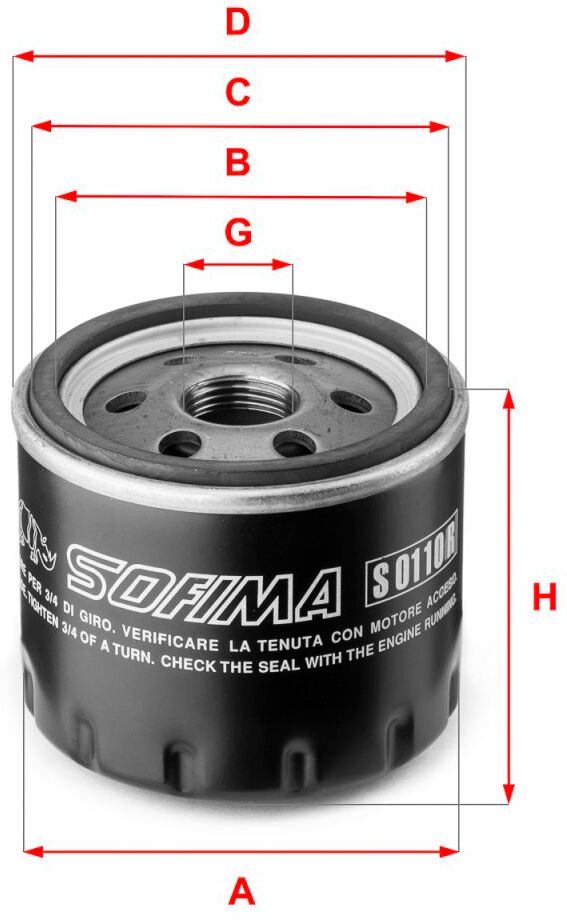 Ölfilter SOFIMA S 0110 R