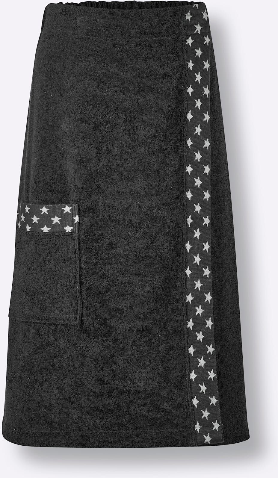 Kilt Gr. 1, schwarz, 1, Normalgrössen, Baumwolle, Hausmäntel, Kilt schwarz 1, Normalgrössen